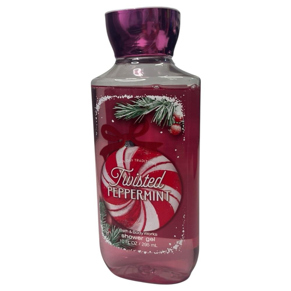 Bath And Body Works Twisted Peppermint Shower Gel Full Size Christmas 10 Fl Oz - Picture 5 of 8